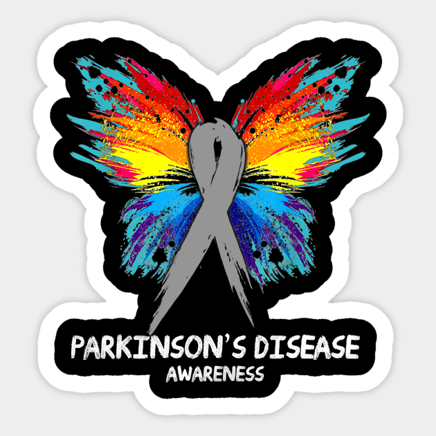 PARKINSON'S DISEASE Awareness butterfly Ribbon Parkinsons Disease